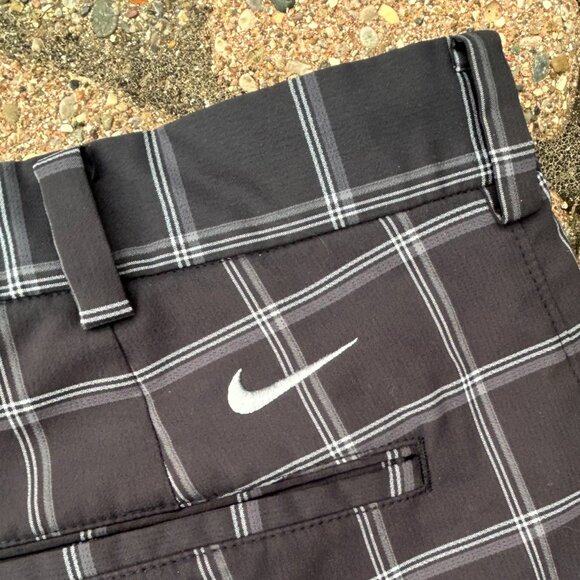 Nike Golf Shorts Plaid Men Sz 34 - Picture 6 of 6